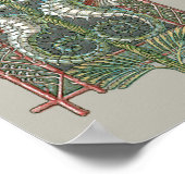 Seepferde und Algen, Vintager Jugendstil Poster (Ecke)