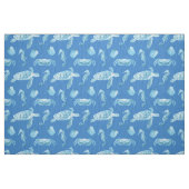 Seepferde und Meeresschildkröten Stoff (Fat Quarter (45,7 x 55,9 cm))