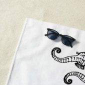 Seepferde White Strandtuch (Beispiel)