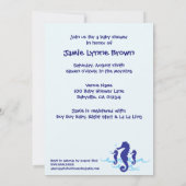 SeepferdeBio Planeten-Baby-Duschen-Einladungen Einladung (Rückseite)