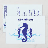 SeepferdeBio Planeten-Baby-Duschen-Einladungen Einladung (Vorne/Hinten)