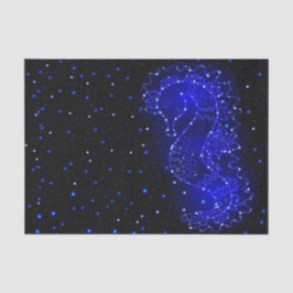 SeepferdeSchwimmen in den Lichtern Seidenpapier