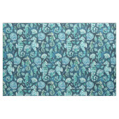 SEEpferdeSOIREE Indigo Küsten Stoff (Fat Quarter (45,7 x 55,9 cm))