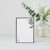 SeepferdeVisitenkarte Visitenkarte (Stehend Vorderseite)