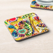 SeepferdGraffiti Getränkeuntersetzer (Linke Seite)