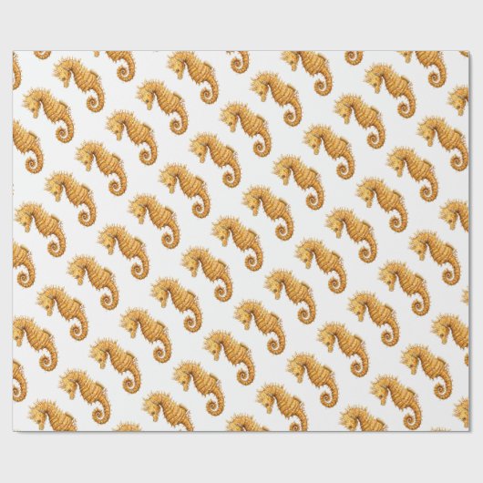 Seepferdhippokamphippokamp Geschenkpapier (Flach)