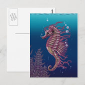 Seepferdkarte Postkarte (Vorne/Hinten)