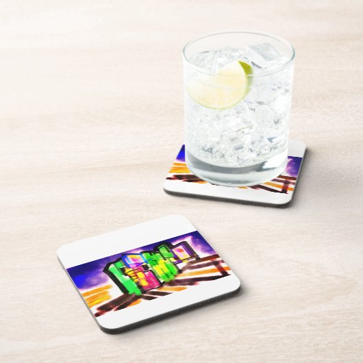 Seepferdliebe Getränkeuntersetzer (Rechte Seite)