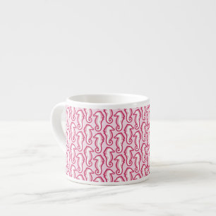 Seepferdlustige Espresso-Tasse - Rosa Espressotasse