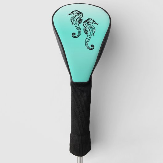 Seepferds Aqua Golf Headcover (Vorderseite)