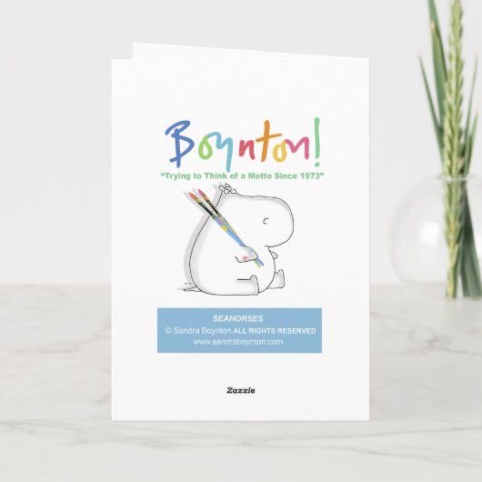 Seepferds Boynton Karte (Rückseite)