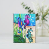 Seepferdsammlung Postkarte (Stehend Vorderseite)