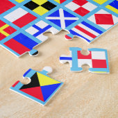 Seepiraten-Flaggen-Doppelt-Puzzlespiel Puzzle (Seite)