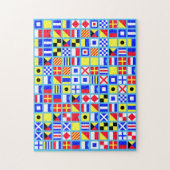 Seepiraten-Flaggen-Doppelt-Puzzlespiel Puzzle (Vertikal)