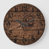 Seeplattform Große Wanduhr (Vorderseite)