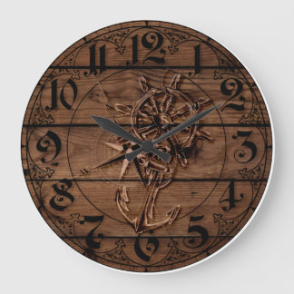 Seeplattform Große Wanduhr