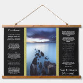 Seepromenade Desiderata bis zur Sonne Wandteppich Mit Holzrahmen (Vorne)