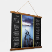 Seepromenade Desiderata bis zur Sonne Wandteppich Mit Holzrahmen (Gewinkelt)