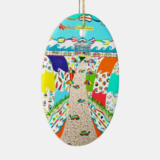 Seepromenade Keramik Ornament (Rechts)