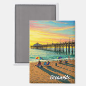 Seepromenade Locarno Magnet (Vorderseite/Rückseite)