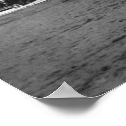 Seepromenade mit Schiffen von Seattle Poster (Ecke)