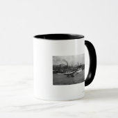 Seepromenade mit Schiffen von Seattle Tasse (VorderseiteRechts)