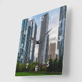 Seepromenade Park Painterly Wall Uhr (Winkel)