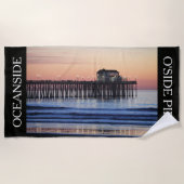 Seepromenade Pier Cali Urlaub Strandtuch (Vorderseite)