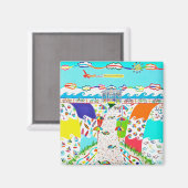 Seepromenade Square Magnet (Vorderseite/Rückseite)