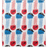 Seeräuber, Quallenfische, Meerestiere Duschvorhang (Vorderseite)