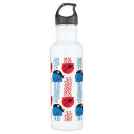 Seeräuber, Quallenfische, Meerestiere Edelstahlflasche