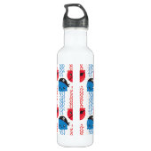 Seeräuber, Quallenfische, Meerestiere Edelstahlflasche (Rückseite)