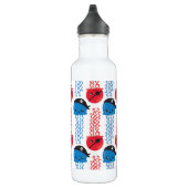 Seeräuber, Quallenfische, Meerestiere Edelstahlflasche (Rechts)