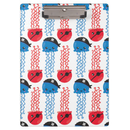 Seeräuber, Quallenfische, Meerestiere Klemmbrett