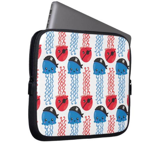 Seeräuber, Quallenfische, Meerestiere Laptopschutzhülle (Vorne Rechts)