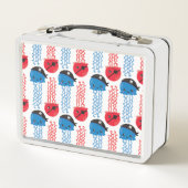 Seeräuber, Quallenfische, Meerestiere Metall Brotdose (Rückseite)