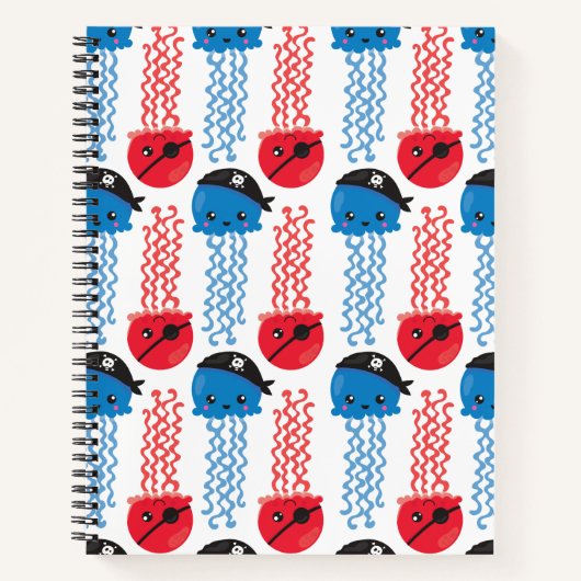 Seeräuber, Quallenfische, Meerestiere Notizblock (Vorderseite)