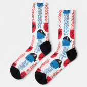 Seeräuber, Quallenfische, Meerestiere Socken (Linkes Detail)