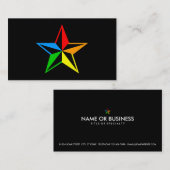 Seeregenbogenstern Visitenkarte (Vorne/Hinten)