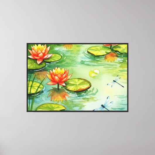 Seerose Leinwanddruck (Vorderseite)