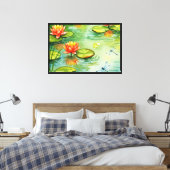 Seerose Leinwanddruck (Insitu (Schlafzimmer))