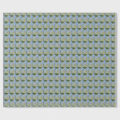 Seerosee Vogel Geschenkpapier (Flach)