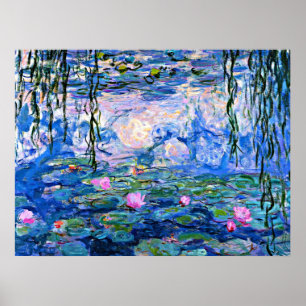 Seerosen, 1919, Gemälde von Monet Poster