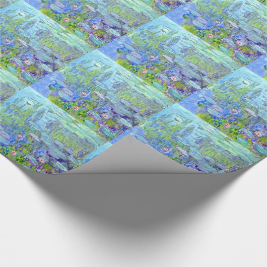 Seerosen-38 Geschenkpapier (Ecke)