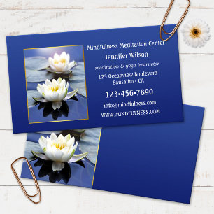 Seerosen-Achtsamkeits-Meditations-Yoga Visitenkarte