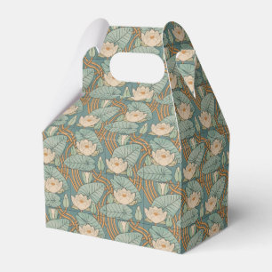 Seerosen Art Nouveau Natur Geschenkschachtel