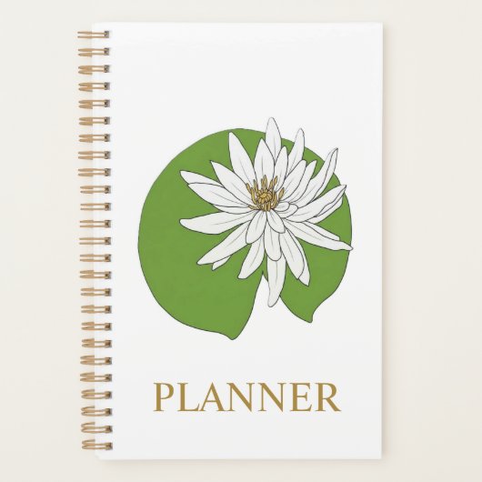 SEEROSEN BLUMEN PLANER (Vorderseite)