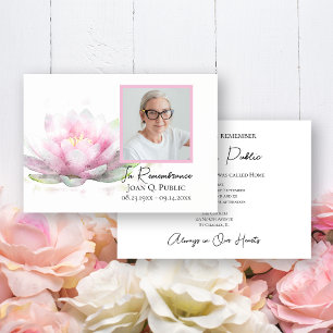 Seerosen-Blumen-Todesgedenktag-Gedenkstätte Einladung