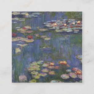 Seerosen Claude Monet Quadratische Visitenkarte