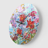 Seerosen Große Wanduhr (Winkel)